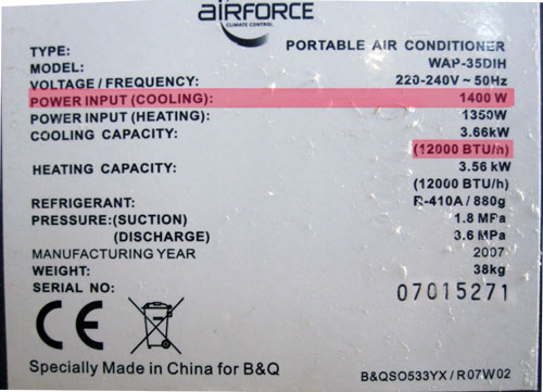 air force air conditioner